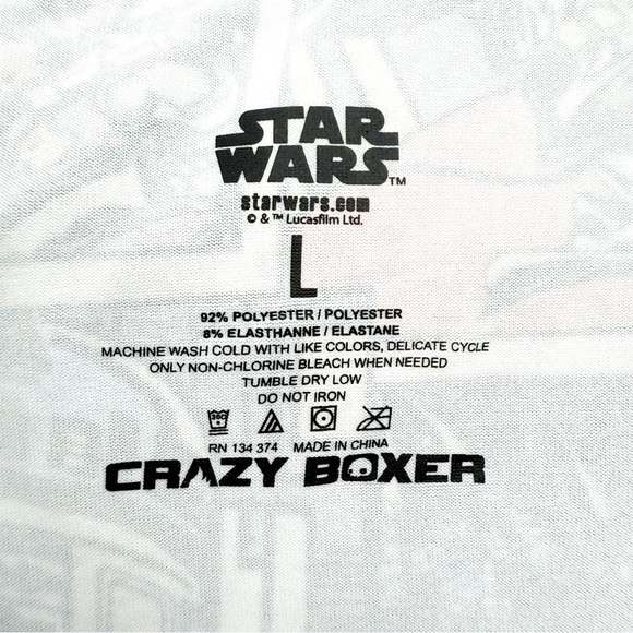 Star Wars Crazy Boxer Briefs Mens Large Underwear Disney Darth Vader Chewbacca - Picture 7 of 8